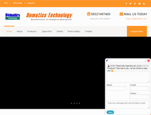 Tablet Screenshot of dematics.com